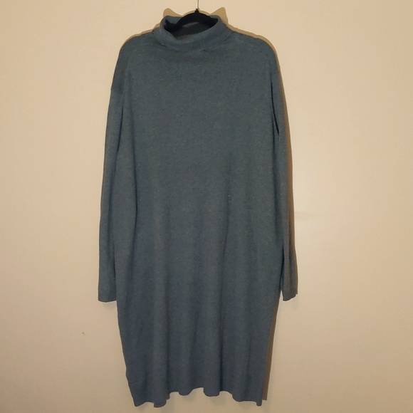 Joe Fresh Dresses & Skirts - Joe Fresh| NWT Grey Long sleeve Turtleneck Sweater Dress  Cotton Blend